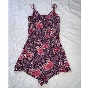 American Eagle floral romper